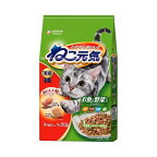 ねこ元気 全成長段階用 お魚と野菜入りミックス まぐろ・かつお・白身魚・緑黄色野菜 1kg