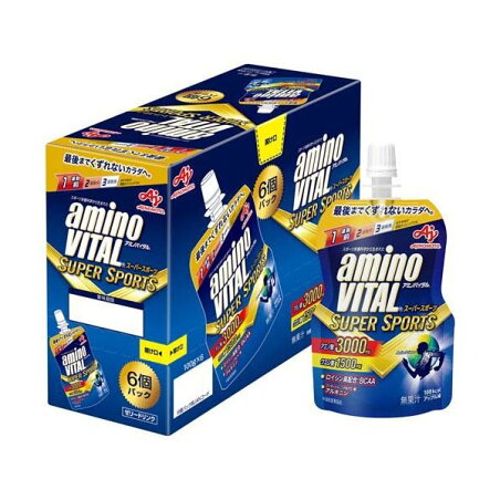 アミノバイタルゼリードリンク スーパースポーツ SUPERSPORTS 100g*6個入 【アミノバイタル(AMINO VITAL)】 アミノ酸 ゼリー