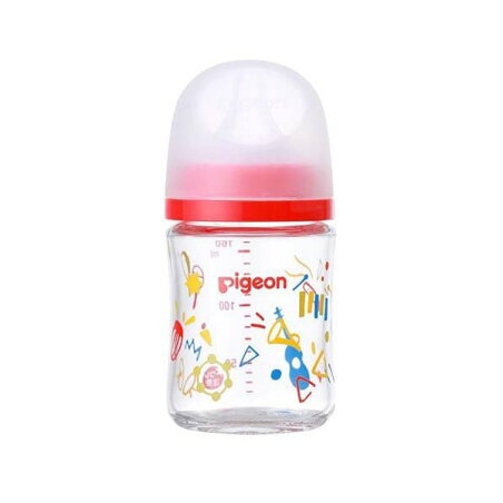 ピジョン 母乳実感 哺乳びん 耐熱ガラス Music 160ml 1個 【母乳実感】 授乳用品