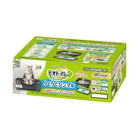 デオトイレ らくらくシンプル 本体セット ダークグレー 猫用 1セット 【デオトイレ本体】 猫用トイレ用品(トイレタリー)