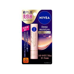 ニベア ディープモイスチャーリップ 美容液スティック スイートゼラニウム＆ローズ 2....