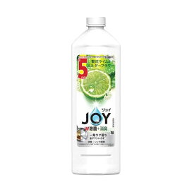 ジョイ W除菌+消臭 食器用洗剤 贅沢ライム＆エルダーフラワーの香り 詰め替え 特大 670mL 【ジョイ(Joy)】 台所用洗剤