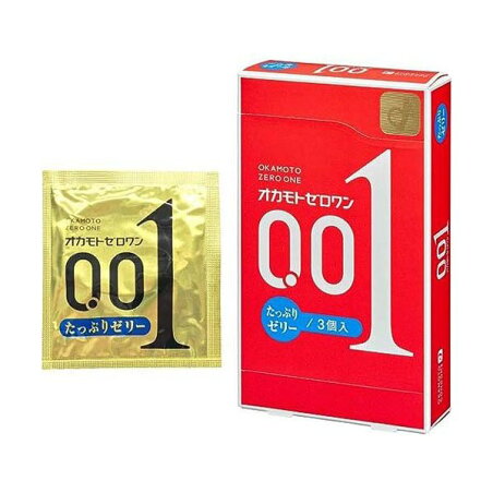 オカモト ゼロワン たっぷりゼリー 3コ入 コンドーム サイズ