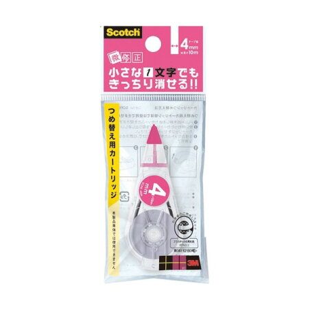 スコッチ 修正テープ 微修正 交換式 交換用カートリッジ ピンク SCPR-4NN 1コ入 【スコッチ (Scotch)】 筆記用具