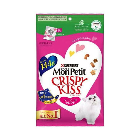モンプチ クリスピーキッス おやつ シーフードセレクト 144g 【モンプチ】 猫用おやつ