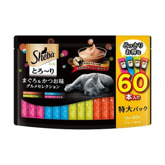 シーバ とろ〜り メルティ まぐろ＆かつお味グルメセレクション 成猫用 12g*60本入 【...