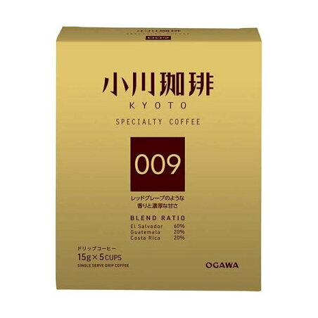 小川珈琲 スペシャルティコーヒーブレンド 009 ドリップコーヒー 15g*5杯分 【小川珈琲店】 レギュラーコーヒー