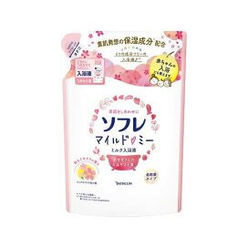 ソフレ マイルド・ミー ミルク入浴液 和らぐサクラの香り つめかえ用 600ml 【ソフレ】 入浴剤