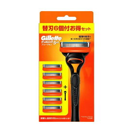 ジレット フュージョン マニュアルホルダーカミソリ 替刃6個付 1セット 【ジレット】 男性化粧品(メンズコスメ) シェービング