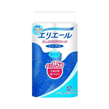 エリエール トイレットペーパー たっぷり長持ち 82.5m シングル 12ロール 【エリエール】 トイレットペーパー