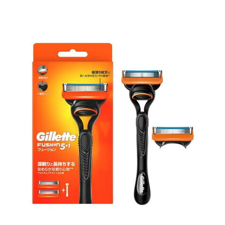 ジレット フュージョン 髭剃り カミソリ 【Gillette】 本体+替刃 / 替刃のみ