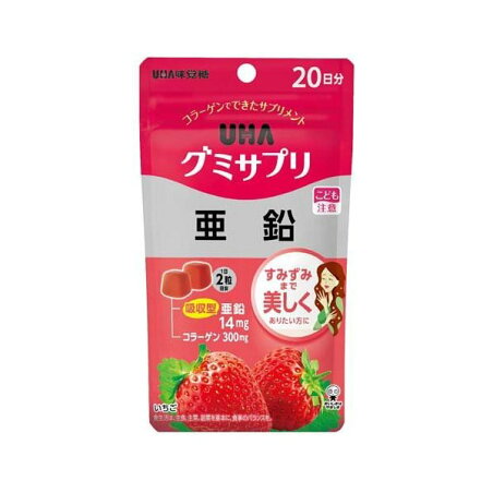 グミサプリ 亜鉛 20日分 40粒入 【グミサプリ】 栄養機能食品(亜鉛)