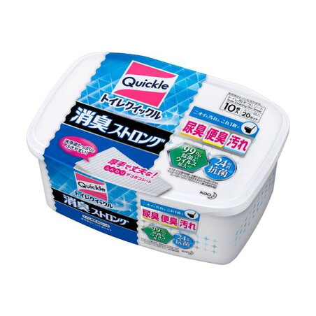 トイレクイックル 消臭ストロング フレッシュハーブの香り 本体 10枚入 【消臭ストロング】 消臭・芳香剤