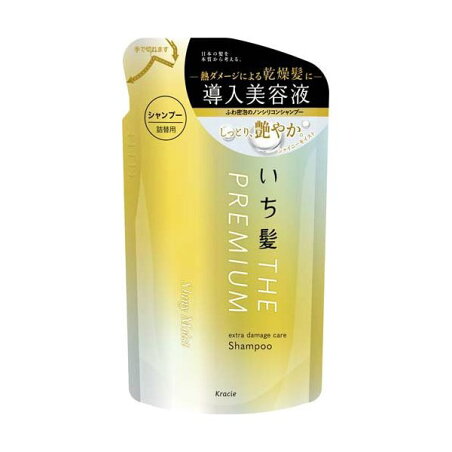いち髪 プレミアム エクストラダメージケアシャンプー シャイニーモイスト 詰替用 340ml 【いち髪】 シャンプー