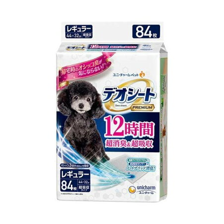 デオシート Premium 12時間超消臭＆超吸収 レギュラー 84枚入 【デオシート】 犬用トイレ用品(トイレタリー)