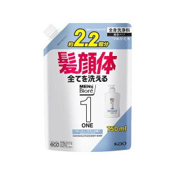 メンズビオレONE オールインワン全身洗浄料 フルーティーサボンの香り つめかえ用 750...