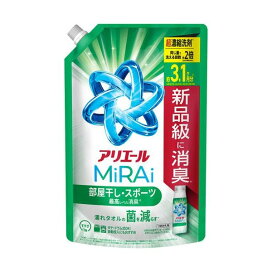 アリエール ミライ 超濃縮コンパクト 洗剤 詰替 超ジャンボ800g ウルトラジャンボ980g 【アリエール MiRAi】 洗浄プラス / 消臭プラス