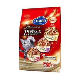 コンボ キャット 15歳以上 毛玉対応アソート 600g(120g*5袋) 【コンボ(COMBO)】 キャットフード(ドライフード・総合栄養食)