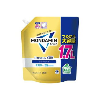 モンダミン マウスウォッシュ プレミアムケア ゴールドミント 低刺激 詰め替え 大容量...