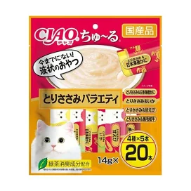 チャオ ちゅ〜る とりささみバラエティ 14g*20本入 【ちゅ〜る】 キャットフード(猫缶・パウチ・一般食)