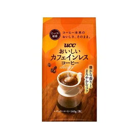UCC おいしいカフェインレスコーヒー 粉 140g 【おいしいカフェインレスコーヒー】のコーヒー
