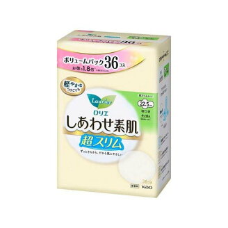 ロリエしあわせ素肌 超スリム 多い昼用22.5cm 羽つき ボリュームパック 36個入 【ロリ...