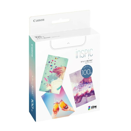 Canon キヤノン iNSPiC用 用紙 ZINK フォトペーパー 100枚入り〔ZP-2030-100〕