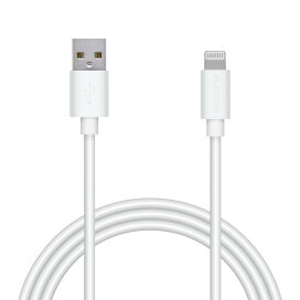 エレコム Lightningケーブル ライトニング iPhone 充電ケーブル カラフルシリーズ 【 iPhone SE3 / SE2 / 14 / 13 / 12 等対応 】 Apple認証品 1m ホワイト MPA-FUAL10WH