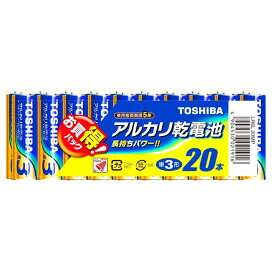 東芝 アルカリ乾電池 単3形1パック20本入 LR6L 20MP
