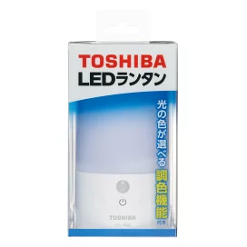 東芝(TOSHIBA) センサー付きLEDランタン 防水性能(JIS IPX4) 無段階調光&調色(白色/電球色)機能付 人感&明暗センサー搭載 LKL-4000(W)