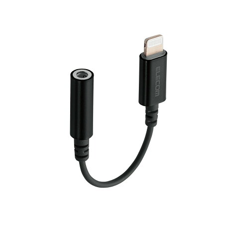 エレコム Lightning-φ3.5mmステレオミニジャック変換ケーブル ブラック MPA-L35DS01BK