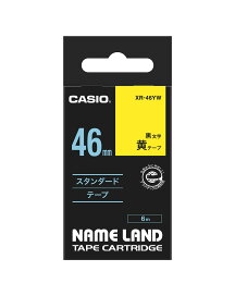 CASIO カシオ NAME LAND(ネームランド)テープ 6mスタンダードテープ XR-46YW