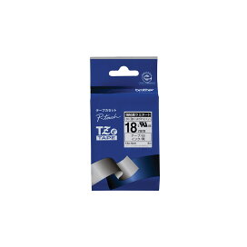 【ブラザー純正】ピータッチ ラミネートテープ TZe-S241 幅18mm (黒文字/白/強粘着)ブラザー brother