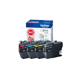 【ブラザー純正】LC3111-4PK インクカートリッジ 4色パック ブラック シアン マゼンタ イエローブラザー brother