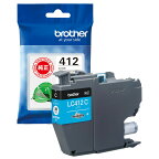 ブラザーbrother【ブラザー純正】インクカートリッジシアンLC412C