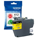ブラザーbrother【ブラザー純正】インクカートリッジイエローLC412Y