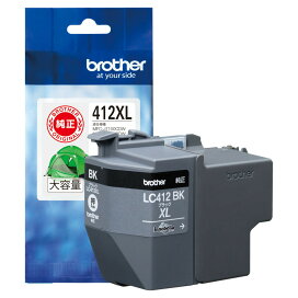 【ブラザー純正】LC412XLBK インクカートリッジ ブラック 大容量タイプブラザー brother