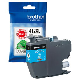 【ブラザー純正】LC412XLC インクカートリッジ シアン 大容量タイプブラザー brother