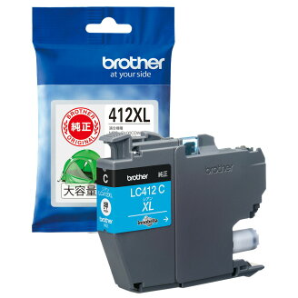 【ブラザー純正】LC412XLC インクカートリッジ シアン 大容量タイプブラザー brother