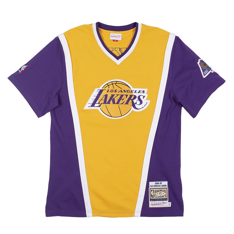 【楽天市場】ミッチェル＆ネス NBA ロサンゼルス・レイカーズ 1996-97 オーセンティック シューティングシャツ / Mitchell   Ness Loa Angeles Lakers Authentic Shooting Shirt : 楽天スポーツゾーン
