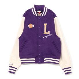 Mithcell & Ness ユニセックスバーシティジャケット UNISEX VARSITY JACKET ロサンゼルス レイカーズ Los Angeles Lakers