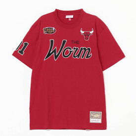 NBA PREMIUM NICKNAME SS TEE VINTAGE LOGO BULLS DENNIS RODMAN