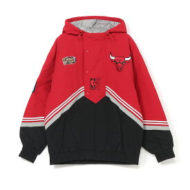 ミッチェル&ネス NBA THROW IT BACK RETRO JACKET VINTAGE LOGO BULLS