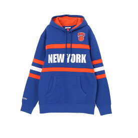 ミッチェル＆ネス NBA HEAD COACH HOODIE VINTAGE LOGO ニューヨーク ニックス New York Knicks