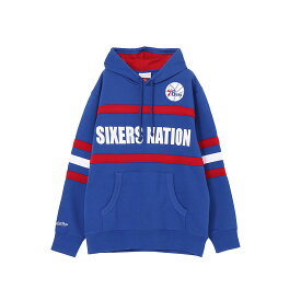 ミッチェル＆ネス NBA HEAD COACH HOODIE VINTAGE LOGO フィラデルフィア セブンティシクサーズ Philadelphia 76ERS