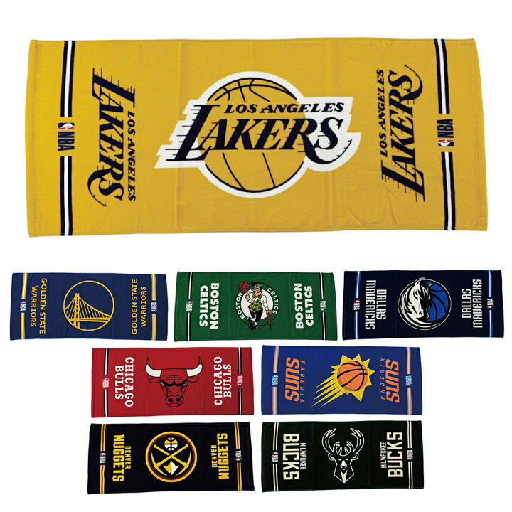 楽天市場】NBA フェイスタオル ロサンゼルス レイカーズ ゴールデン 