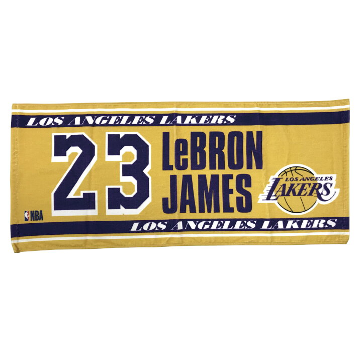 楽天市場 Nba ロサンゼルス レイカーズ レブロン ジェームズ 23 フェイスタオル Los Angeles Lakers Lebron James ネーム ナンバー Supersale 楽天スポーツゾーン