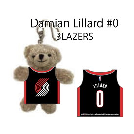 ポートランド・トレイルブレイザーズ ダミアン・リラード#0 ユニフォームベアキーチェーン / Portland Trail BrazersDamian Lillard ネーム&ナンバー