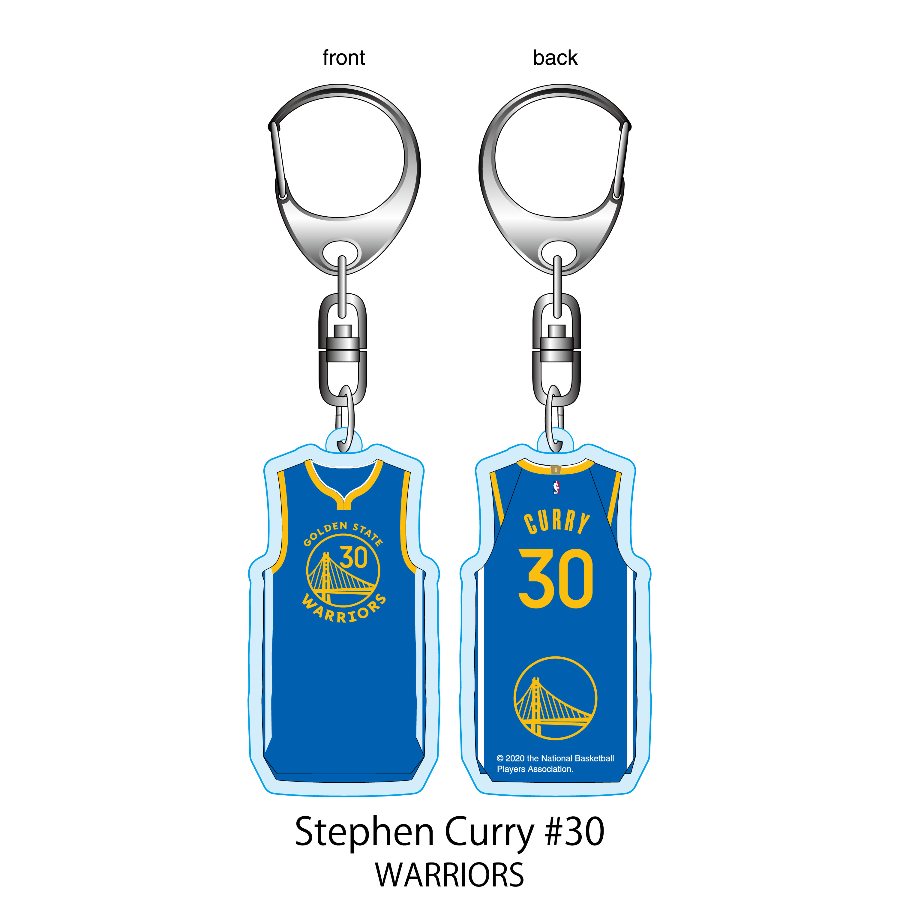 NBA ゴールデン・ステート・ウォリアーズ ステフィン・カリー #30 アクリルキーリング   Golden State Warriors Stephen Curry ネームナンバー