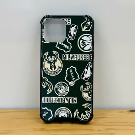 NBA公式 iPhoneハードカバーMilwaukee Bucks ミルウォーキー・バックス / iPhone7 8 SE 12 12Pro 12mini 13 13Proスマホケース